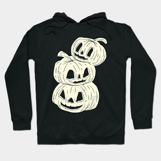 three pumpkin halloween Hoodie by Giraroad